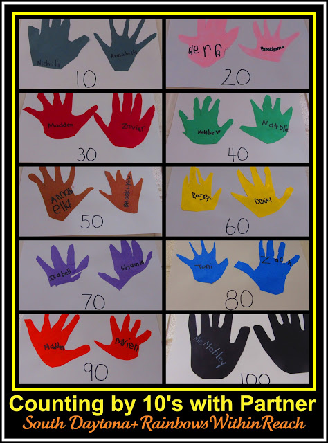 photo of: Counting by 10's at the 100 Day Party RoundUP via RainbowsWithinReach