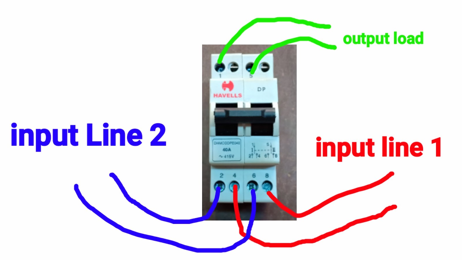 Wiring Mcb Changeover Connection Diagram - Wiring Diagram Schemas