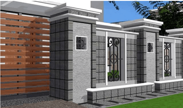 Desain Pagar Rumah Minimalis  Modern