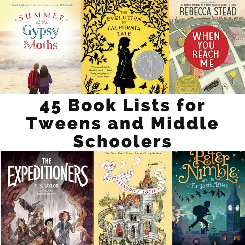 book lists for tweens