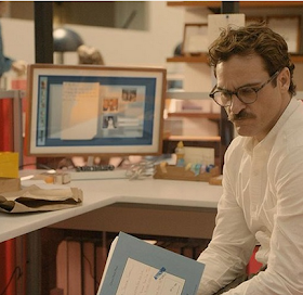 Immagine dal film Her di Spike Jonze: Joaquim Phoenix