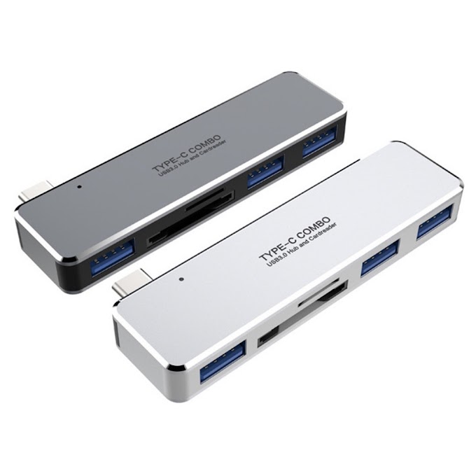 Đầu đổi type C Đa Năng 5 Trong 1 Tiện Dụng 2 thẻ nhớ, 3 USB 3.0