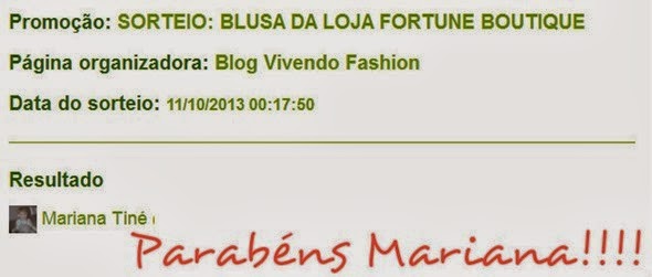 sorteio ganhador