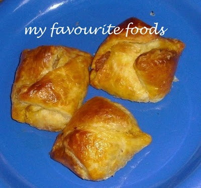 Curried egg puffs