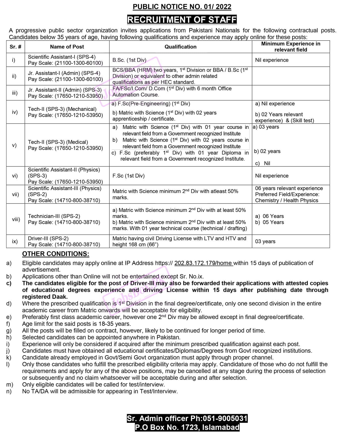 Job Advertisement Of Pakistan Atomic Energy Commission PAEC Jobs 2022