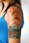 half sleeve tattoos for women. Dog tattoo design