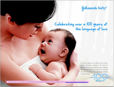 Abhi's world...: Johnson's Baby Ad