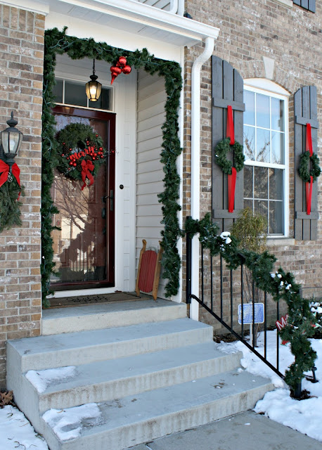 greenery around doorway