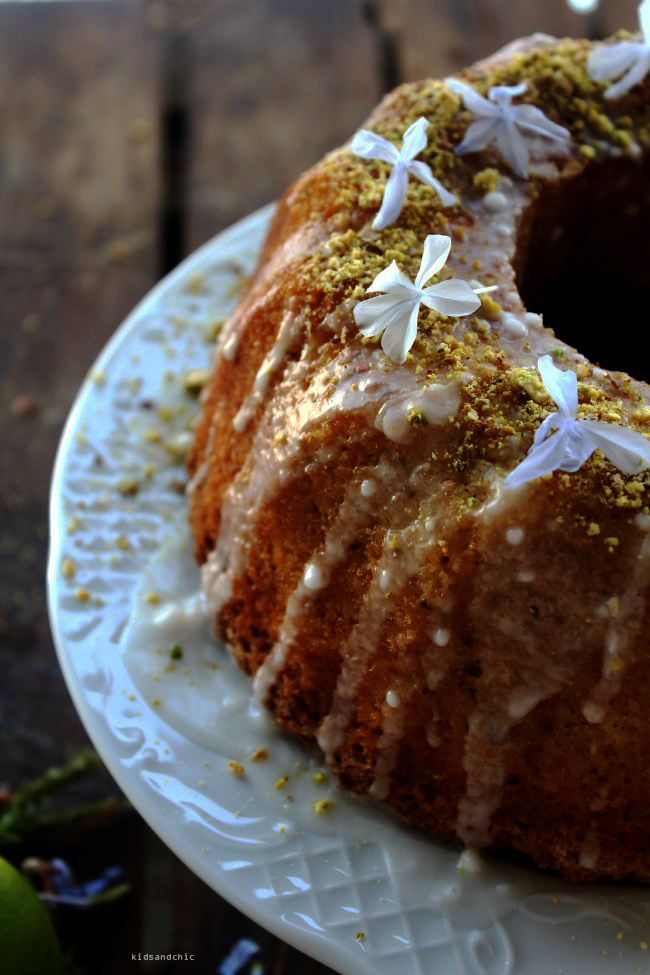 lemon lime pistachio bundt cake