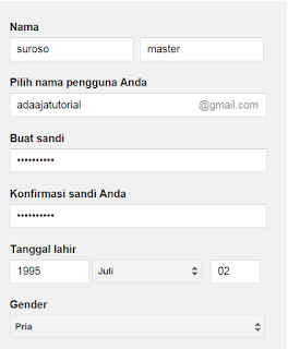 Buat akun gmail mudah