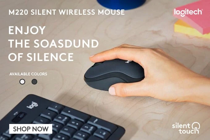 Logitech M220 Silent Wireless Mouse