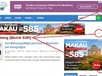 Cara Menghilangkan Ikon Tang & Obeng [Quick Edit Widget] Di Blog