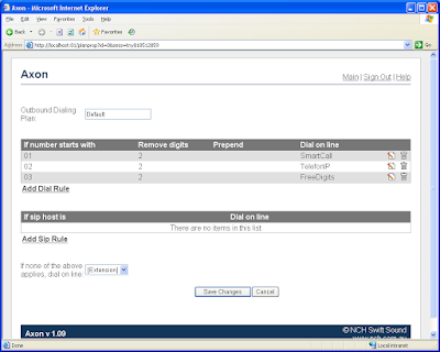 Configure default dial plan