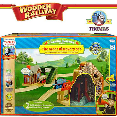 Model steam engine recognition technology employed Great Discovery Thomas talking train set layout