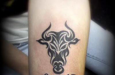 Bull Taurus Zodiac Tattoos