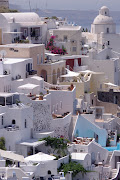 Before leaving Mel descirbied Santorini as 'one of the most beautiful places . (igp )