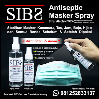 Jual SIBS Hand Sanitizer Spray Murah di Malang Indonesia