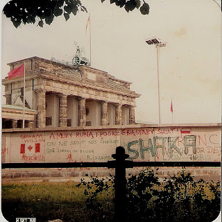 O Muro de Berlim em 1988, foto de Isabella Lychowski