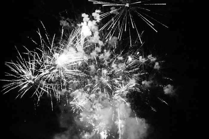 black and white fireworks