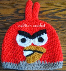 PATRON GRATIS GORRO ANGRY BIRDS DE CROCHET 2175