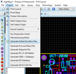 Creating Gerber File Of The PCB Design In Proteus