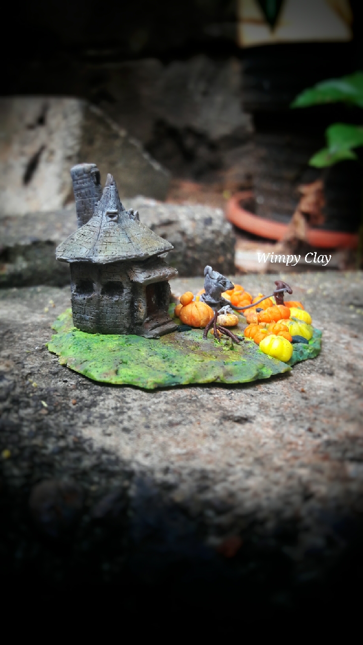 Wimpy Clay Miniature Polymer Clay The Hagrid s Hut and 