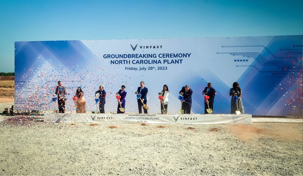 VinFast breaks ground at North Carolina electric vehicle facility