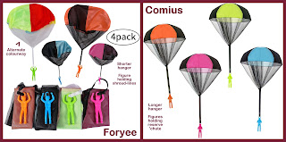 16cm Parachute; Cormius; Foryee Four Pack; GL59 Tangle Free Parachute; HoM Paratrooper; House Of Marbles; Keycraft Sky Diver; Keycraft Skydiver; Parachute Toys; Paratrooper; Paratrooper Toys; Paratroopers; Paratroops; Party Parachute Toy; Play Write; Play Write Parachutists; Retro Range; Schylling Paratrooper; Schylling Retro Range; Sky Diver; Sky Divers; Skydiver; Skydivers; Tangle Free Parachute; Toy Paratroops; Toy Skydivers;