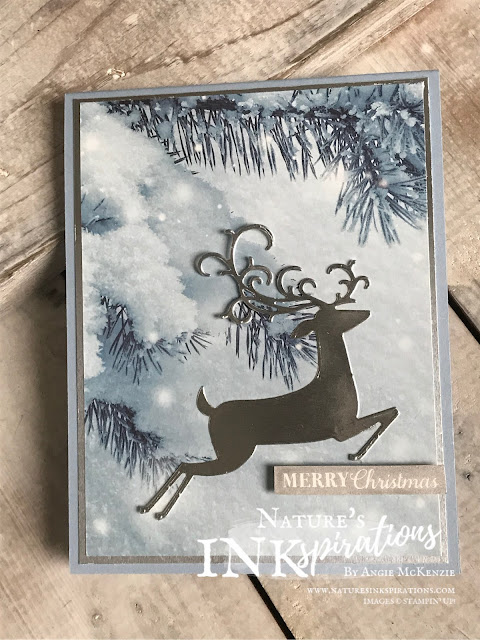 By Angie McKenzie for JOSTTT012 Design Team Inspirations; Click READ or VISIT to go to my blog for details! Featuring the Feels Like Frost Specialty DSP and the Detailed Deer Dies; #handmadecards #christmascards #reindeer #silver #feelslikefrostspecialtydsp #christmasmasgleamingstampset #detaileddeerdies #josttt012 #simplestamping 