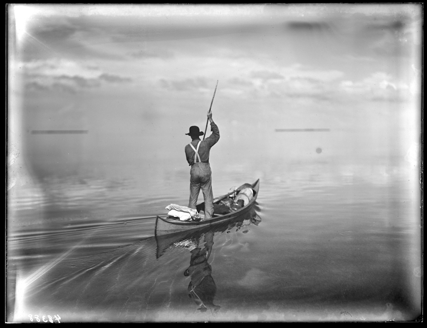  Making (and other canoe stuff): Vintage Canoe Poling Photo (Florida