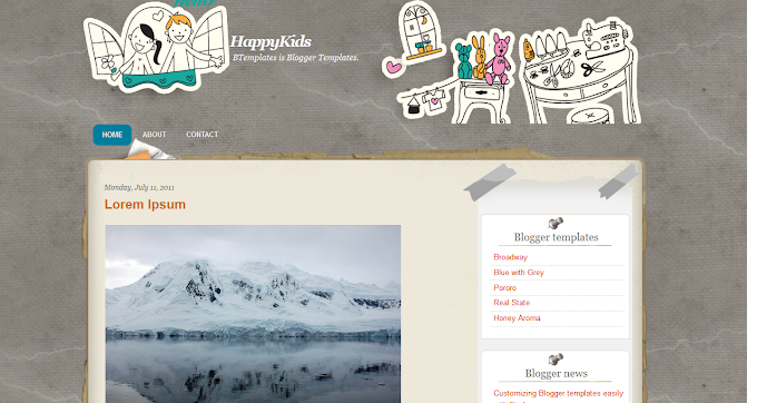 HappyKids Blogspot Template