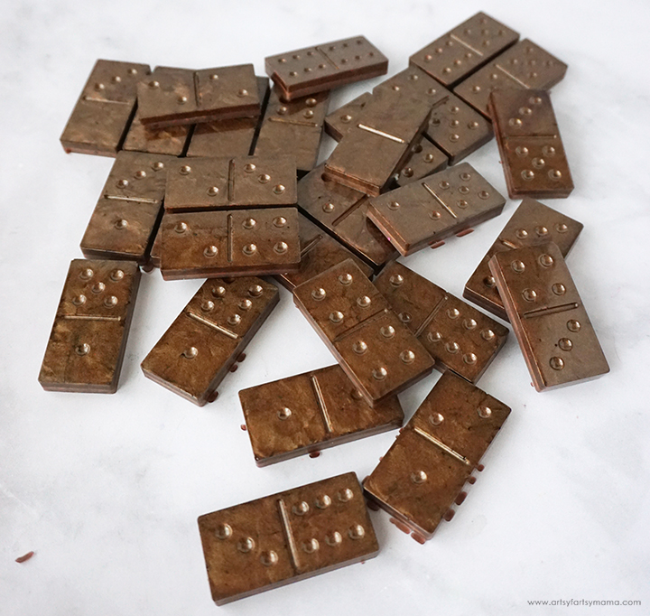 Resin Cosmic Brownie Dominoes