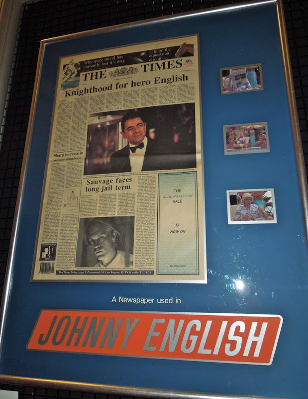 Johnny English newspaper prop