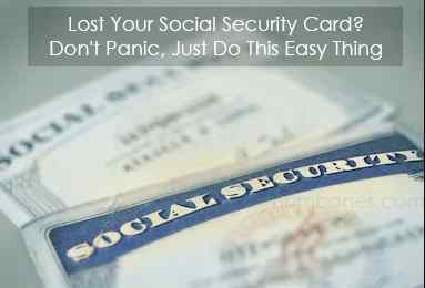 Lost Your Social Security Card? Don't Panic, Just Do This Easy Thing