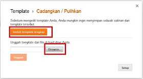 Menggati Template Blog Blogger dengan Mudah