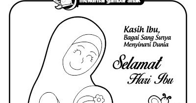 Mewarnai Gambar Anak Mewarnai Gambar Hari Ibu