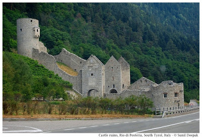 Ruins of the fortress, Rio di Pusteria, South Tyrol, Italy - Images by Sunil Deepak