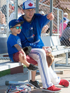 Danyll Gammon's hubby Troy with son Taz Tulowitzki