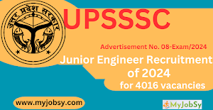 UPSSSC - JE (civil) Recruitment of 2024 for 4016 post