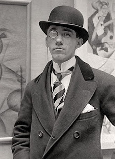 Gino Severini, typically sporting a monacle, was an influential figure