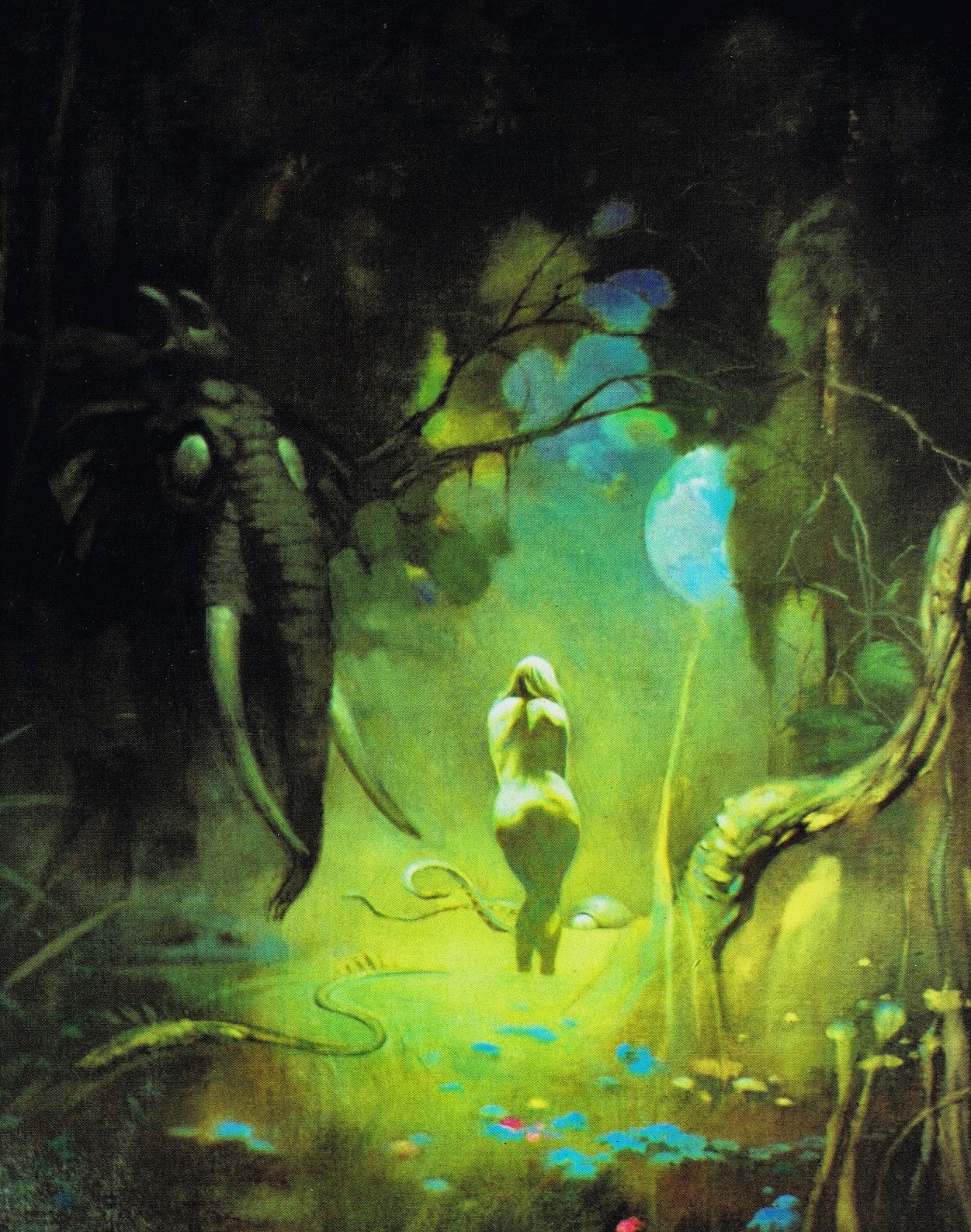 Capns Comics Downward To The Earth By Frank Frazetta