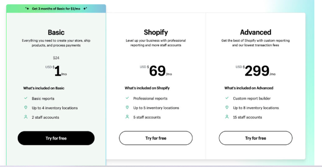 shopify sell products online