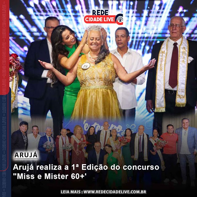 Arujá realiza a 1ª Edição do concurso "Miss e Mister 60+'