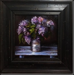 Lilacs framed