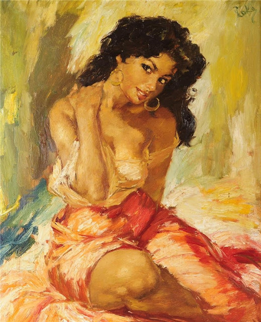 Charles Roka 1912-1999 | Hungarian Painter | Vintage Portraits