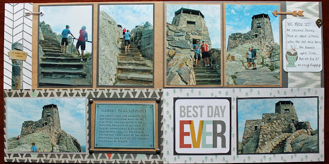 Harney Peak Trail Custer State Park South Dakota Scrapbook Page