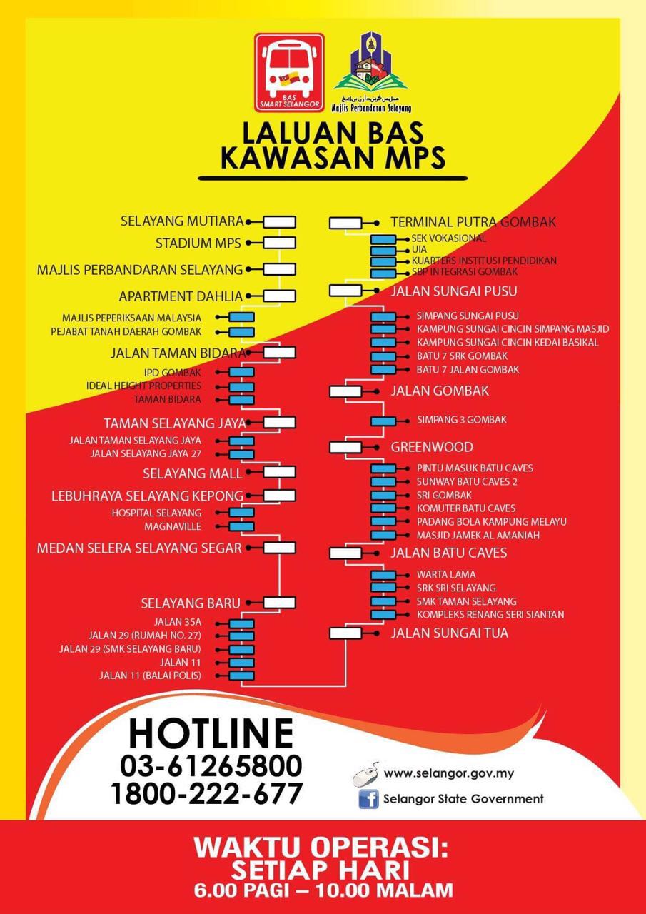 Kisah Hidup Ku : Laluan Bas Percuma Smart Selangor Di 