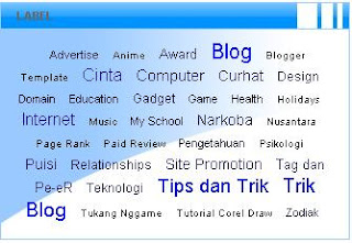 Cara Membuat Label Cloud