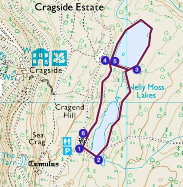 Nelly's Moss Lakes Walk Map