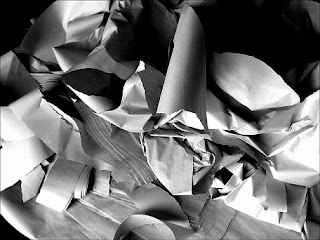 crumbled paper